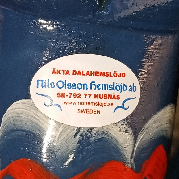 Nils olsson Blue dala horse - Picture 5 of 7